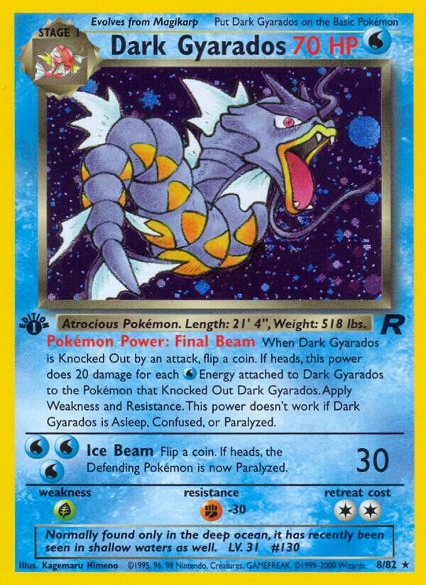 Dark Gyarados (8) - Team Rocket (TR) [UNLIMITED HOLOFOIL] [HP]