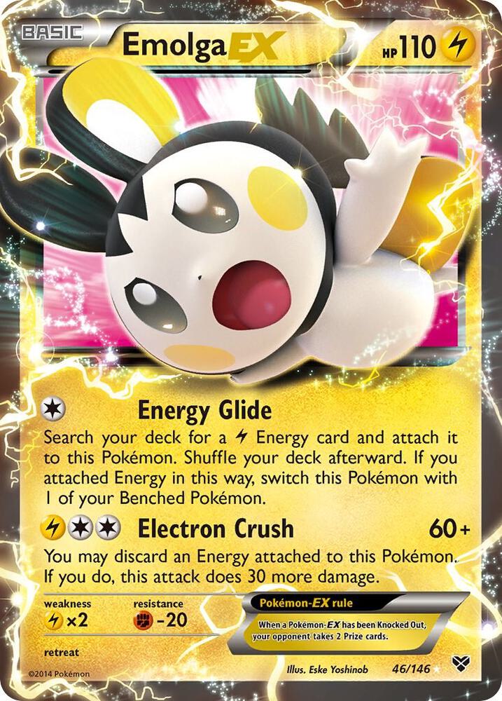 Emolga EX - XY Base Set (XY) [HP]