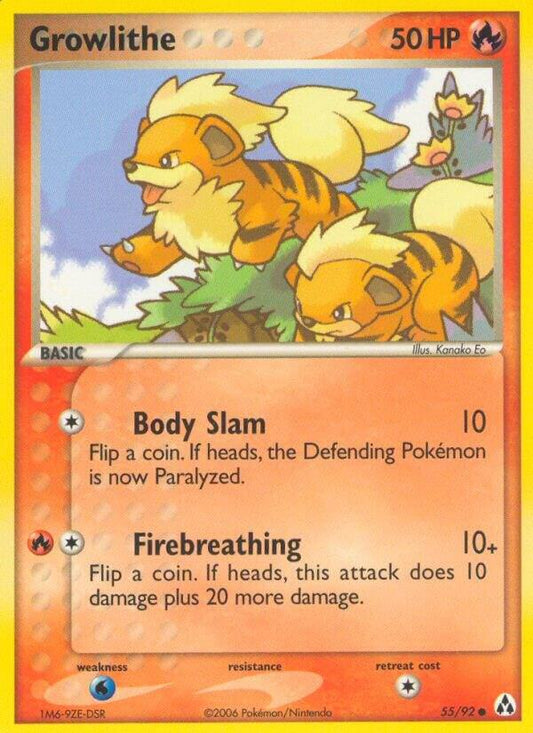 Growlithe - Legend Maker (LM) [Reverse Holofoil] [LP]