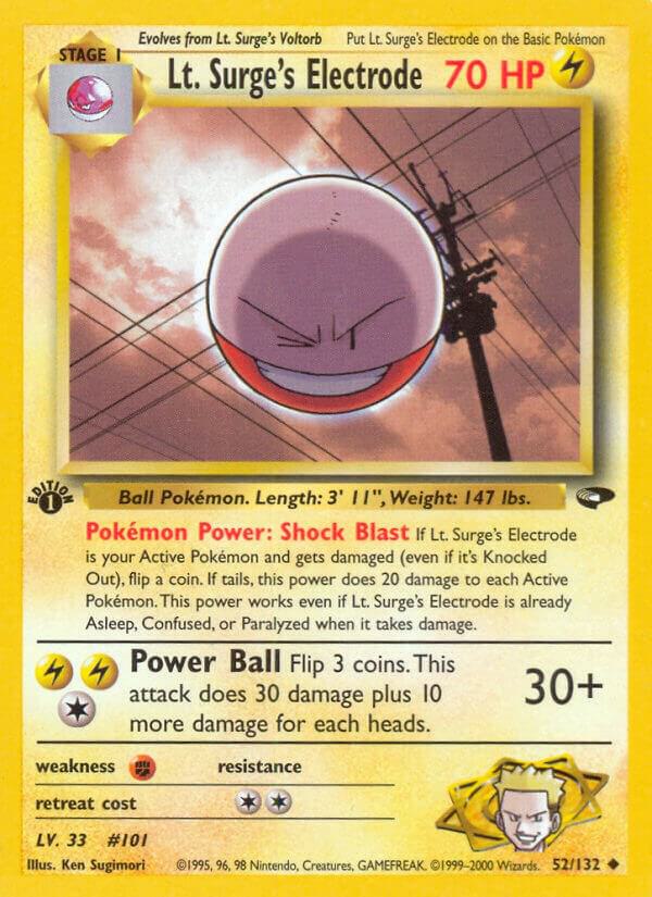 Lt. Surge's Electrode - Gym Challenge (G2) [1ST EDITION] [MP]