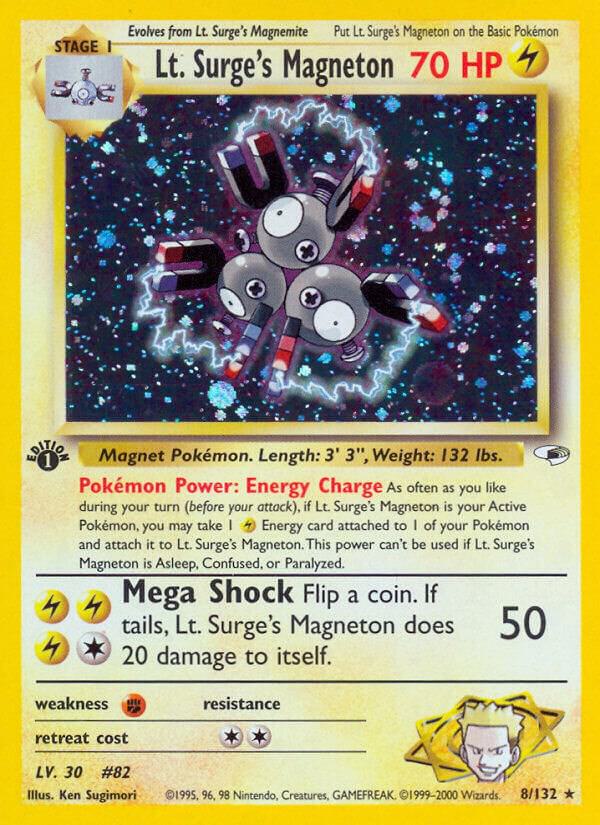 Lt. Surge's Magneton - Gym Heroes (G1) [UNLIMITED HOLOFOIL] [MP]