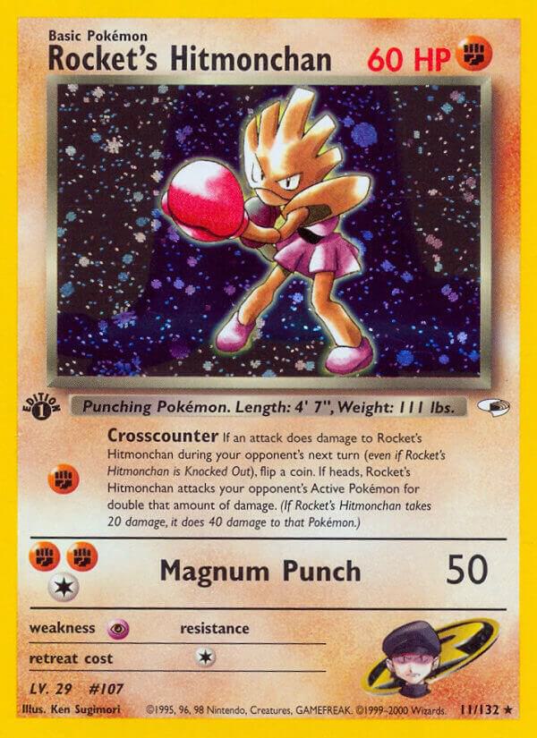 Rocket's Hitmonchan - Gym Heroes (G1) [UNLIMITED HOLOFOIL] [LP]