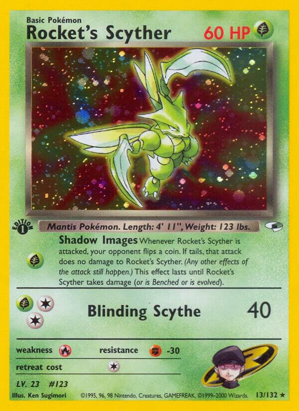 Rocket's Scyther - Gym Heroes (G1) [UNLIMITED HOLOFOIL] [LP]