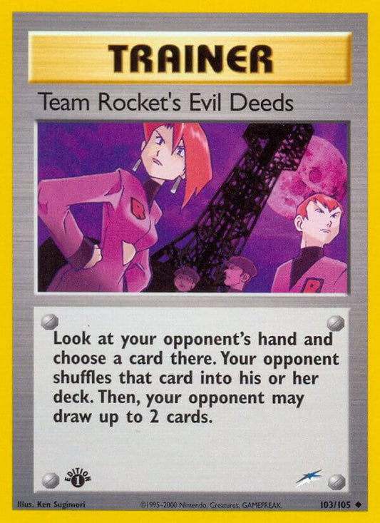 Team Rocket's Evil Deeds - Neo Destiny (N4) [LP]