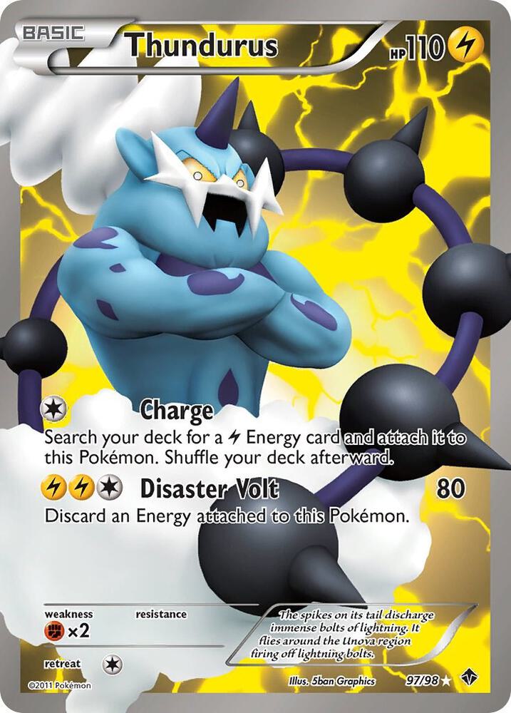 Thundurus (97 Full Art) - Emerging Powers (EPO) [DMG]