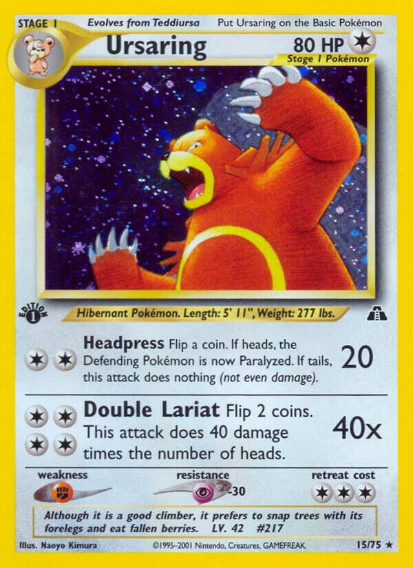 Ursaring (15) - Neo Discovery (N2) [UNLIMITED HOLOFOIL] [LP]