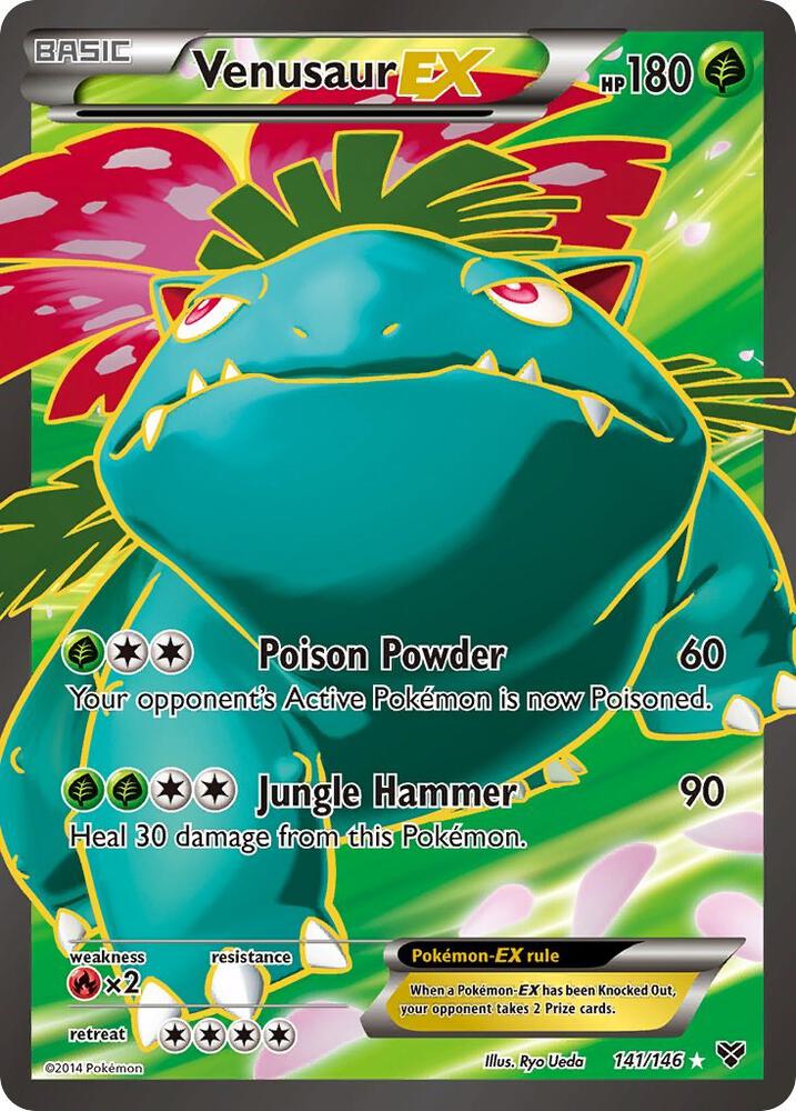 Venusaur EX (141 Full Art) - XY Base Set (XY) [MP]