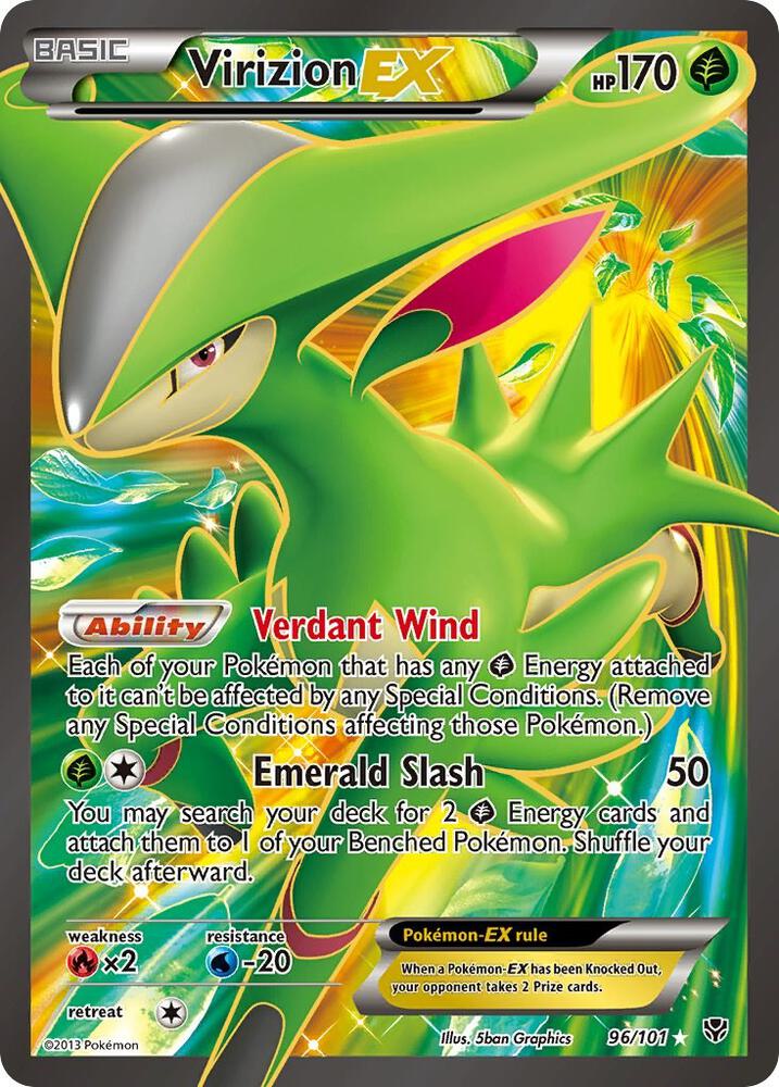 Virizion EX (Full Art) - Plasma Blast (PLB) [HP]