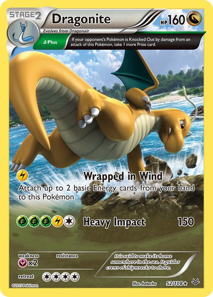 Dragonite (52 Delta) - XY - Roaring Skies (ROS) [MP] [REVERSE HOLOFOIL]