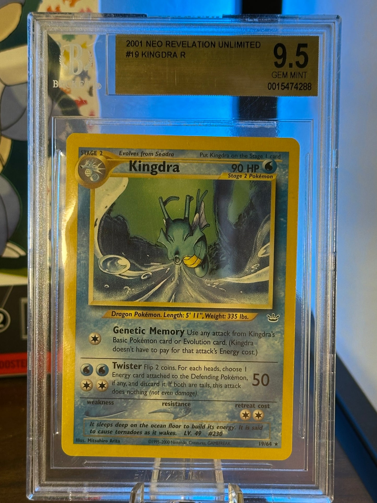 2001 NEO REVELATION UNLIMITED | #19 KINGDRA R | Beckett 9.5 GEM MINT
