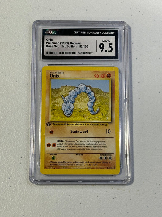1999 German 1st Edition Base Set Onix #56 – CGC 9.5 Mint+