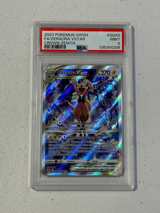 2023 Pokémon Crown Zenith Zeraora VSTAR (Galarian Gallery) #GG43 – PSA 9 Mint