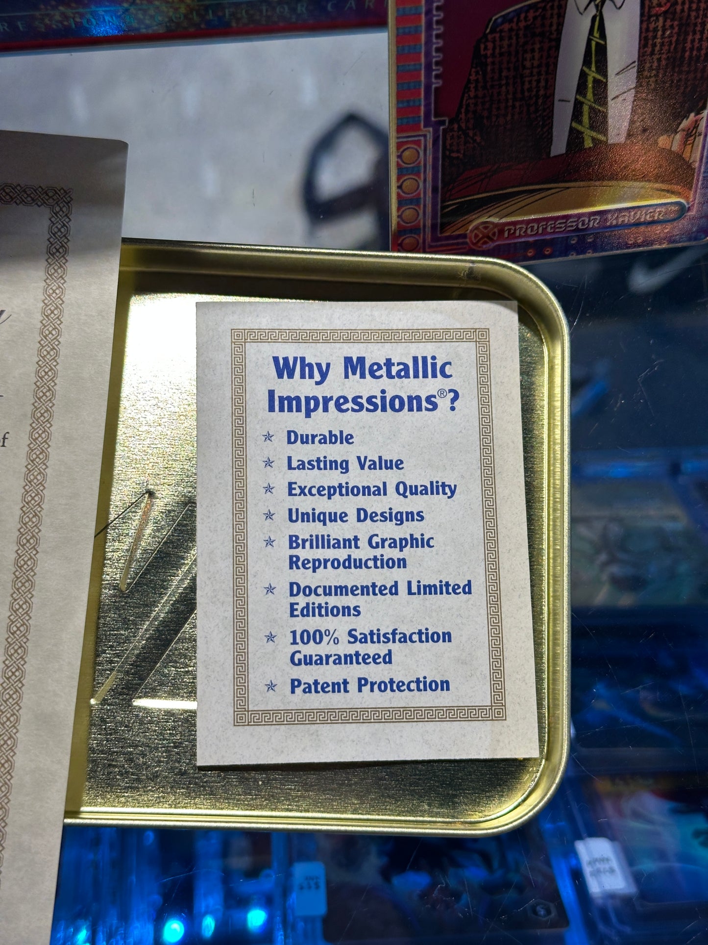 1996 Marvel X-Men Metallic Impressions Limited Edition 20-Card Metal Collector Set with Tin