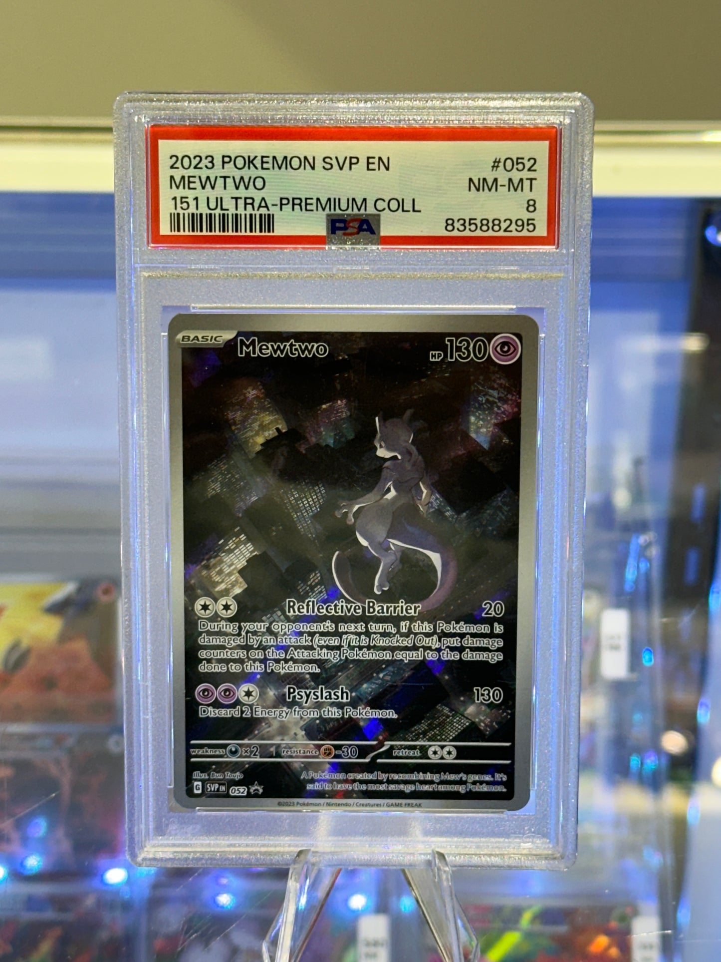 Mewtwo #052 - 2023 Scarlet & Violet 151 UPC Promo (PSA 8 NM-MT)