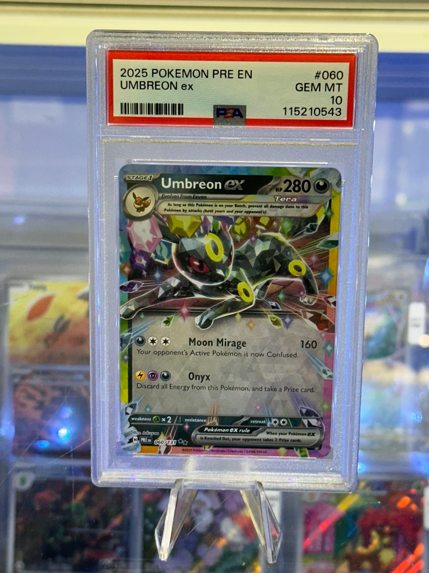 Umbreon ex #060 - 2025 Prismatic Evolutions (PSA 10 GEM MT)