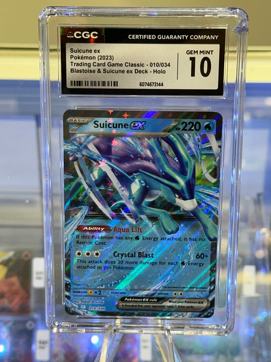 Suicune ex #010 - 2023 Pokémon Trading Card Game Classic (CGC 10 GEM MINT)