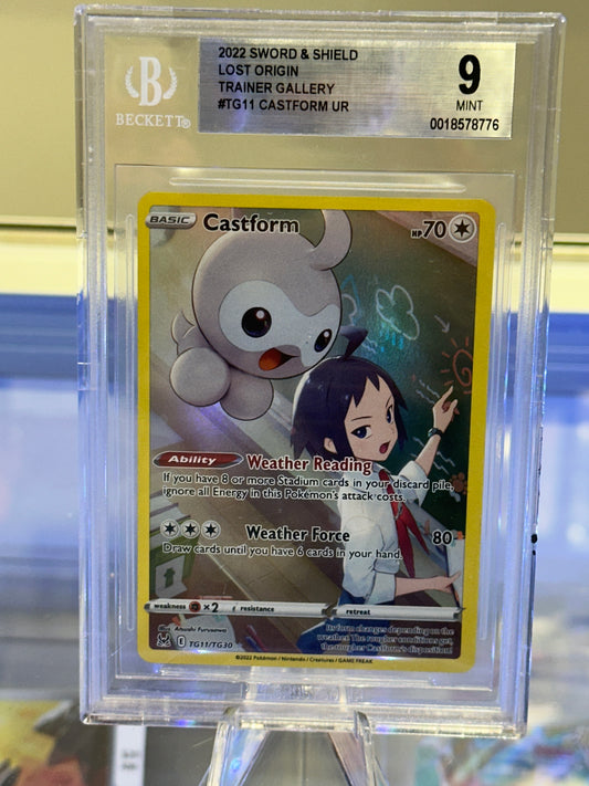 Castform #TG11 - 2022 Lost Origin Trainer Gallery (BGS 9 MINT)