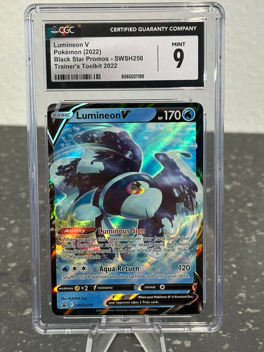2022 Pokemon SWSH Lumineon V Promo Trainer's Toolkit #SWSH250 - CGC 9 MINT