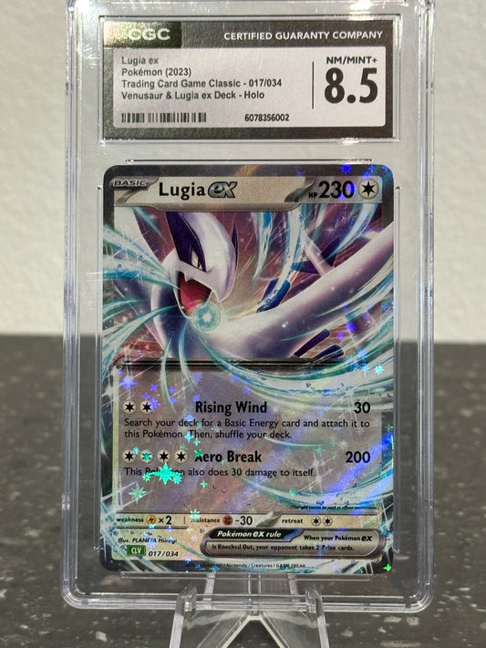 2023 Pokemon Trading Card Game Classic Lugia ex Holo #017/034 - CGC 8.5 NM/MINT+
