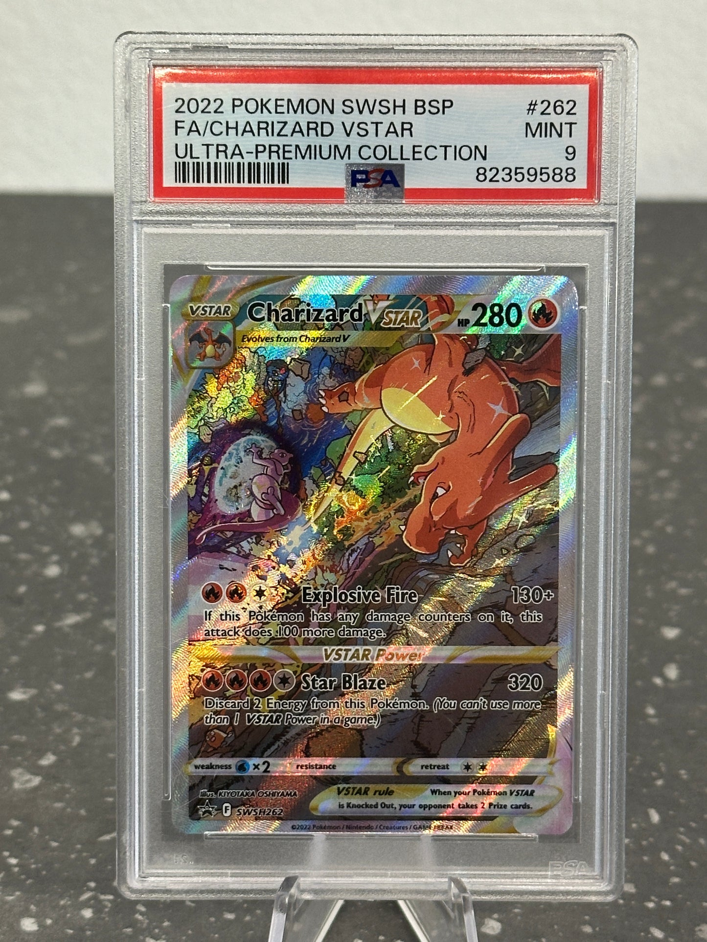 2022 Pokemon SWSH Promo Charizard VSTAR Ultra-Premium Collection #SWSH262 - PSA 9 Mint