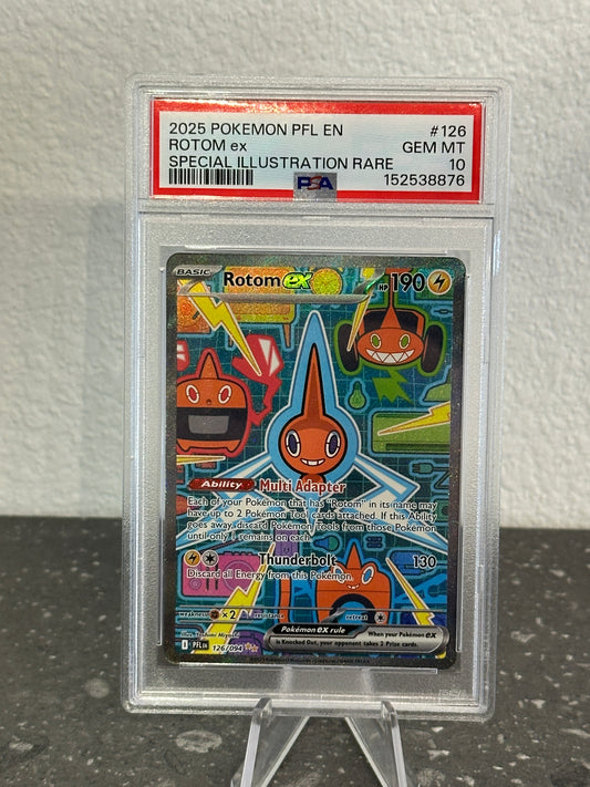 2025 Pokemon SV PFL Rotom ex Special Illustration Rare #126 PSA 10 GEM MINT