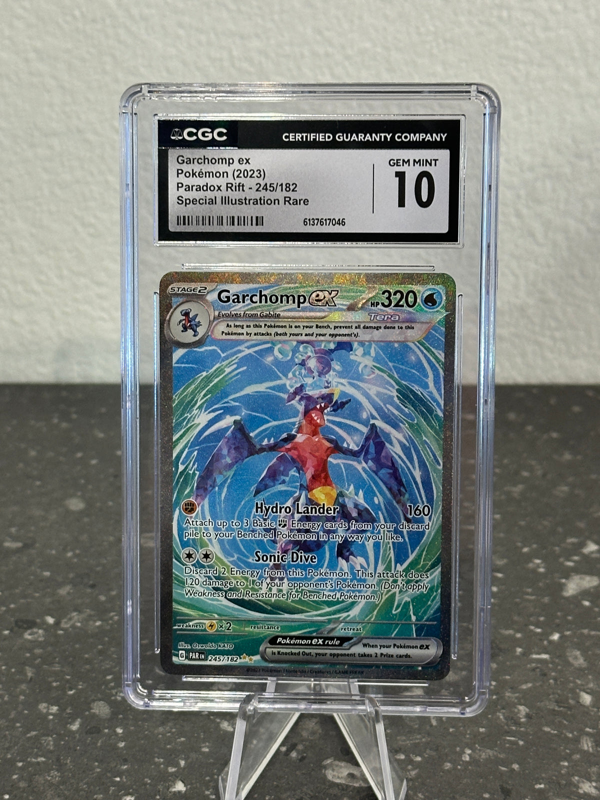 2023 Pokemon SV Paradox Rift Garchomp ex Special Illustration Rare #245 CGC 10 GEM MINT