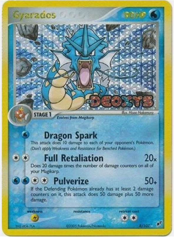 Gyarados 8/107 Deoxys Reverse Holo