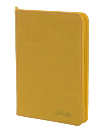 BCW ZIPPERED FOLIO 9-POCKET [YELLOW]