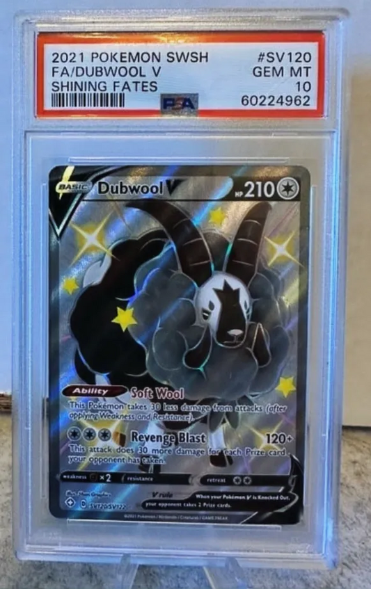 2021 Pokémon SWSH FA/Dubwool V PSA 10