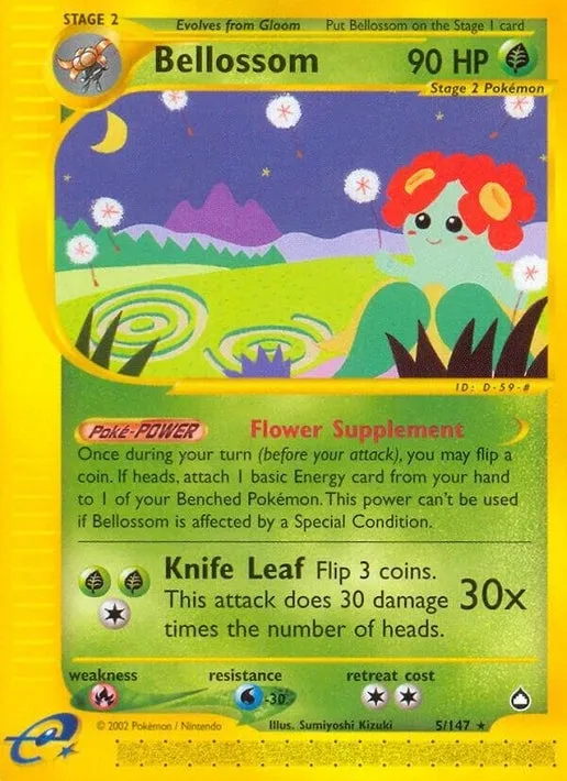 Bellossom - 5/147 - Reverse Holofoil (Lightly Played)