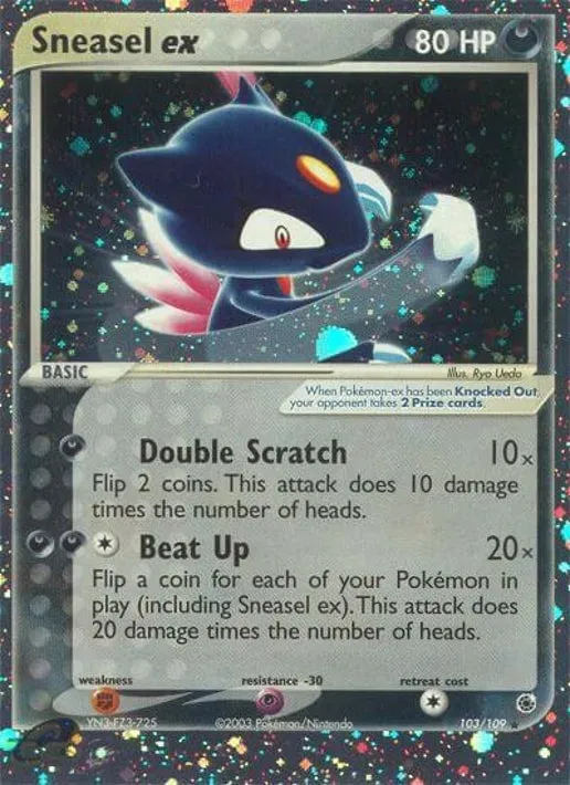 Sneasel ex 103/109 (Black Star)