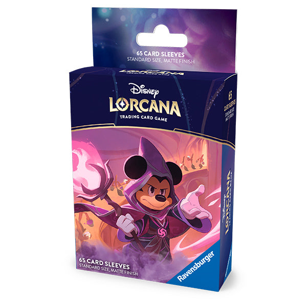 Card Sleeves: Disney Lorcana- Reign of Jafar- Mickey Mouse, Wayward Sorcerer (65ct)