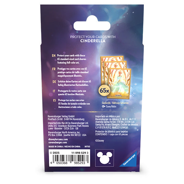 Card Sleeves: Disney Lorcana- Archazia's Island- Cinderella (65ct)