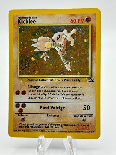 Hitmonlee Kicklee 7/62 [FRENCH] [UNLIMITED] [LP]