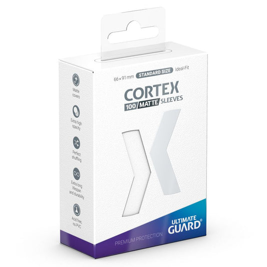 Deck Protector Sleeves: Cortex: Matte: White (100)